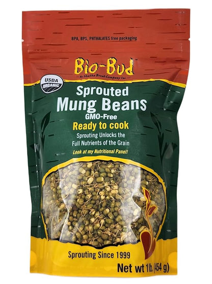 Shasha Organic Sprouted Mung Beans 454g