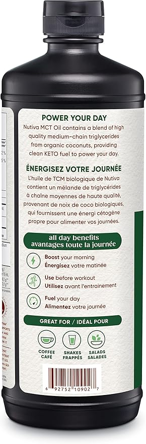 Nutiva Organic Liquid MCT Coconut Oil 946 ML