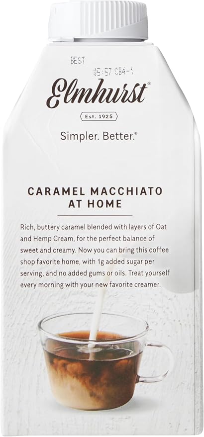 Elmhurst Caramel Macchiato Oat Creamer 473ml