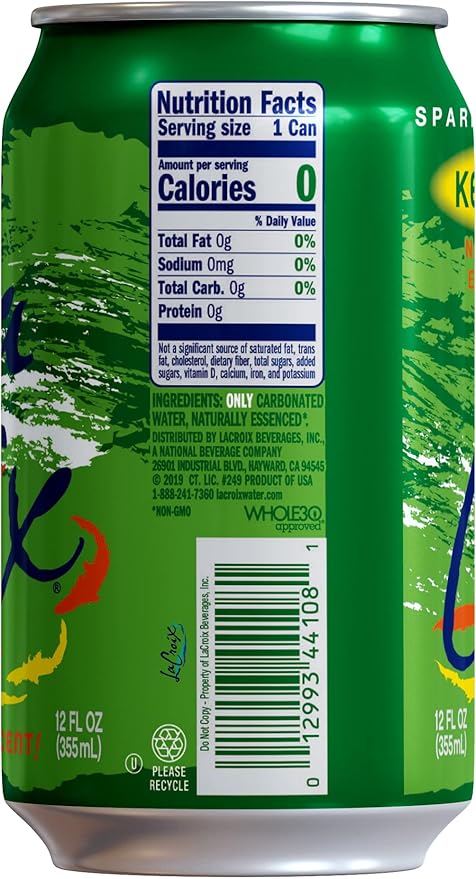 La Croix Key Lime Sparkling Water 8 pack