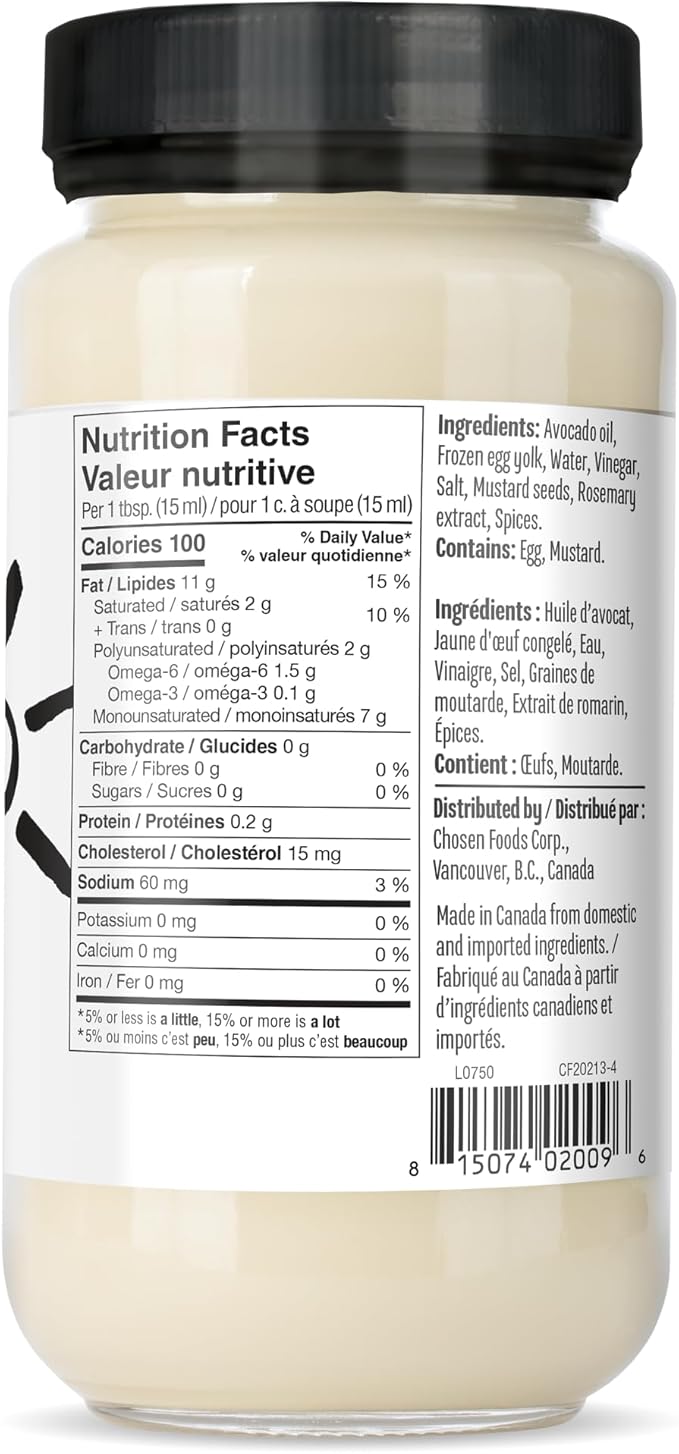Chosen Foods Avocado Oil Classic Mayonaisse 710ml