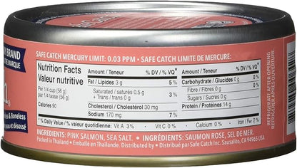 Safe Catch Wild Pink Salmon with sea salt