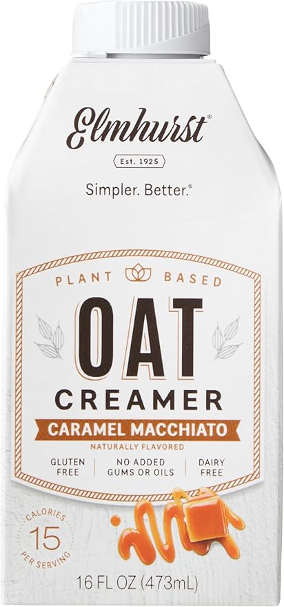 Elmhurst Caramel Macchiato Oat Creamer 473ml