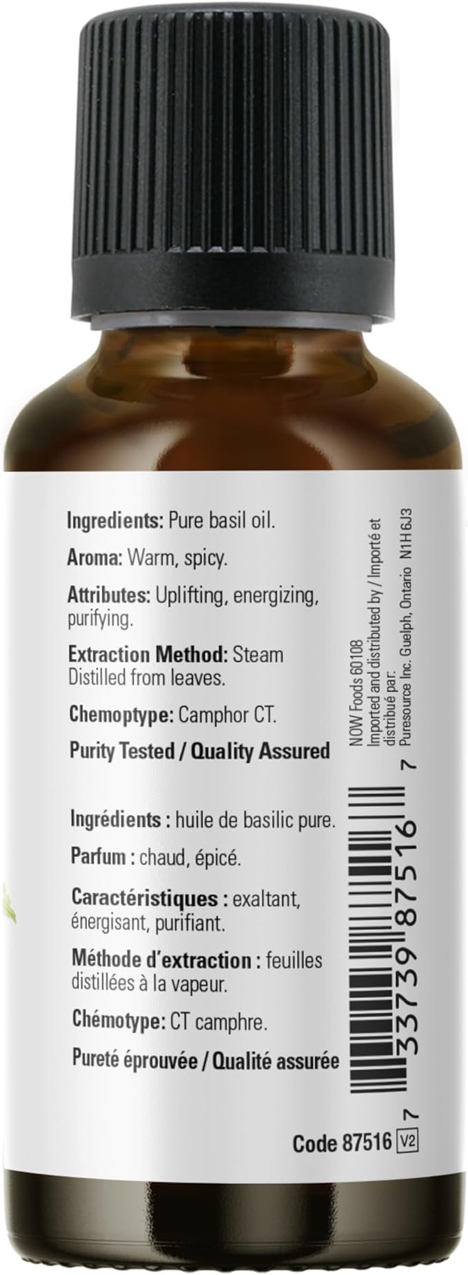 Now Basil Essential Oil 30ml
