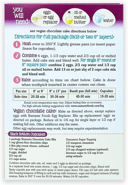 Namaste Chocolate Cake Mix 737g
