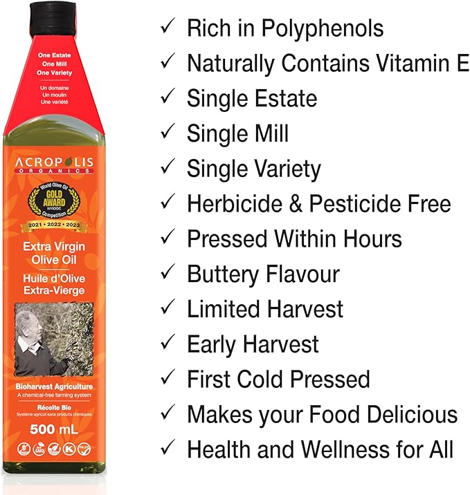 Acropolis EVO Oil Bioharvest Agriculture 500ml