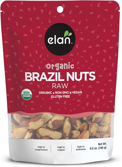 Elan Organic Raw Brazil Nuts 185gm