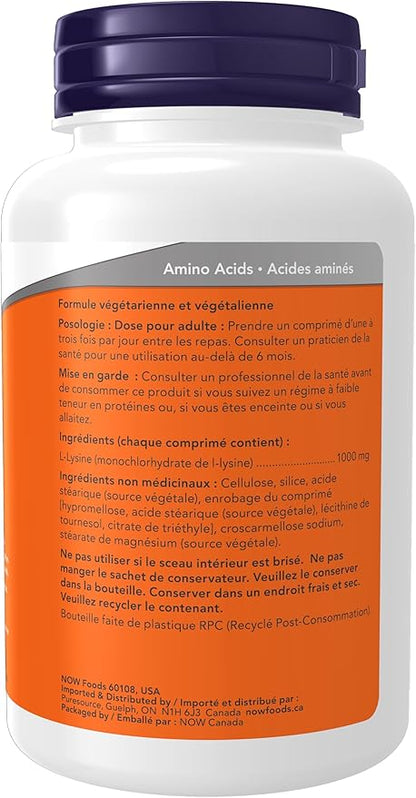 Now L-Lysine 1000mg Extra Strength 100tab