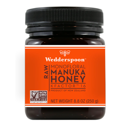 WedderSpoon Organic Raw Manuka Honey Kfactor 16 500gm