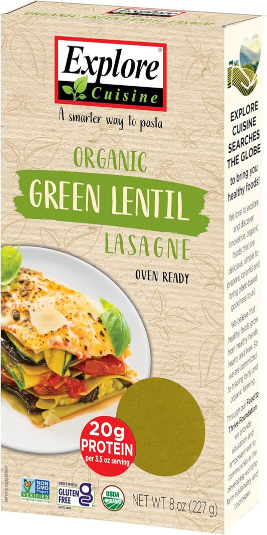 Explore Cuisine Organic Green Lentil Lasagna 227g