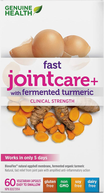 Genuine Health Fast Joint Care+ with fermented Turmeric  2 pack