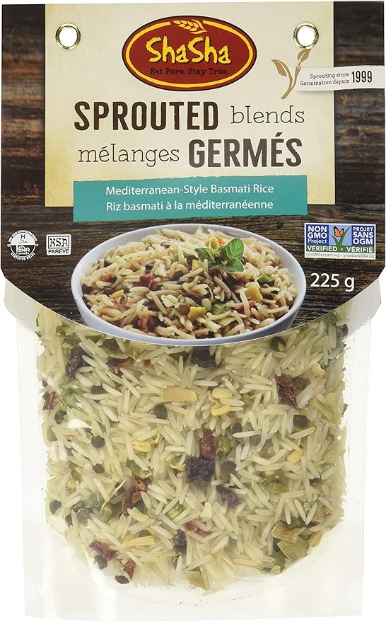 Shasha Organic Mediterranean Style Basmati Rice 225g