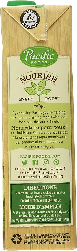 Pacific Natural Foods Organic Low Sodium Vegetable Broth 1L