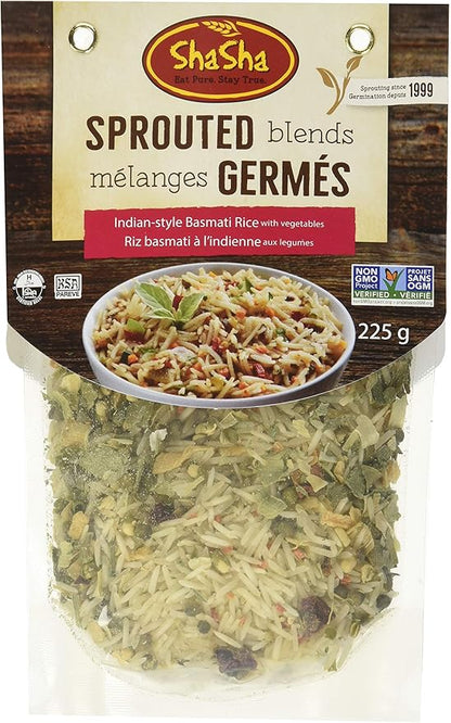 Shasha Sprouted Indian-Style Basmati Rice Blend 225g