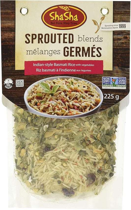 Shasha Sprouted Indian-Style Basmati Rice Blend 225g