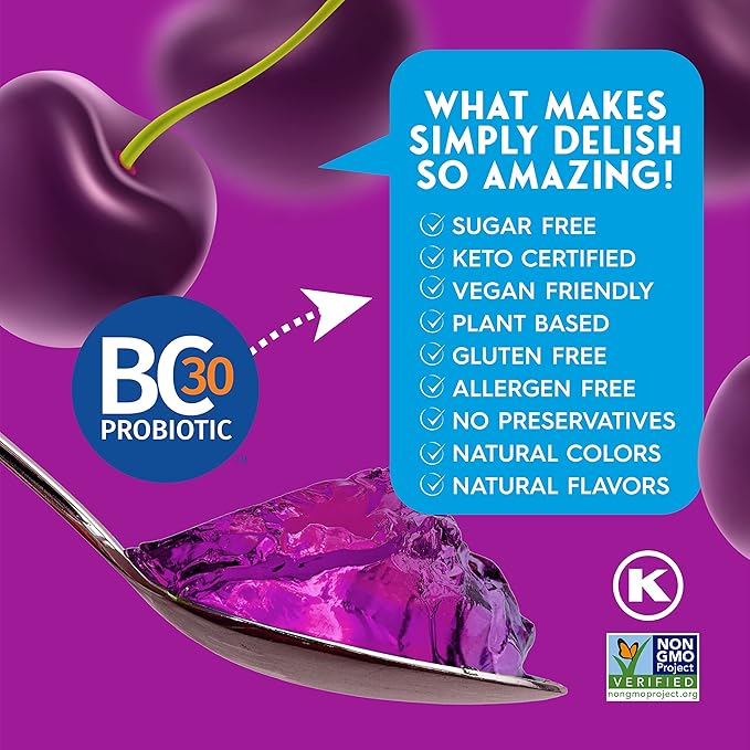 Simply Delish Black Cherry Jel Dessert