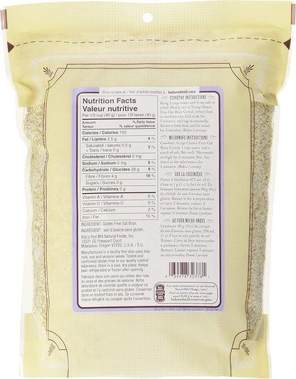 Bob's Red Mill GF Oat Bran 454gm