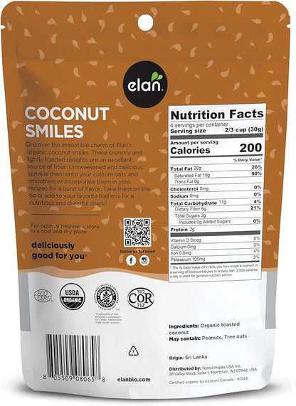 Elan Organic Coconut Smiles 125gm