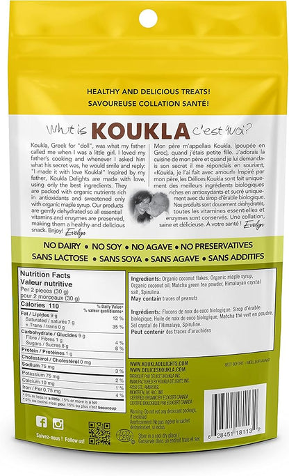 Koukla Matcha Coconut Bites 150g
