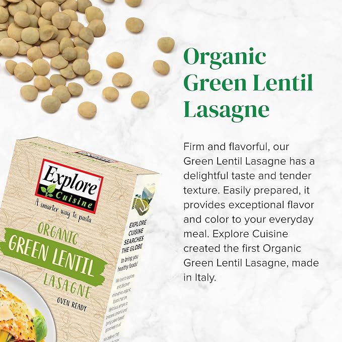 Explore Cuisine Organic Green Lentil Lasagna 227g