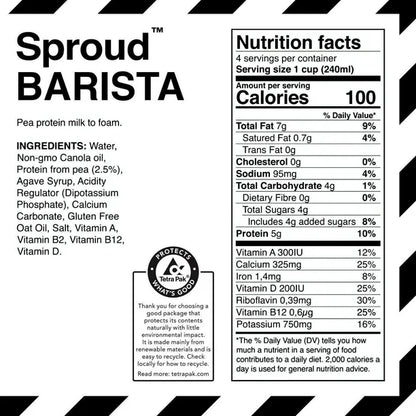 Sproud Barista Pea Beverage