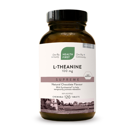 Health First L-Theanine Supreme 100mg 120 chewable tablets