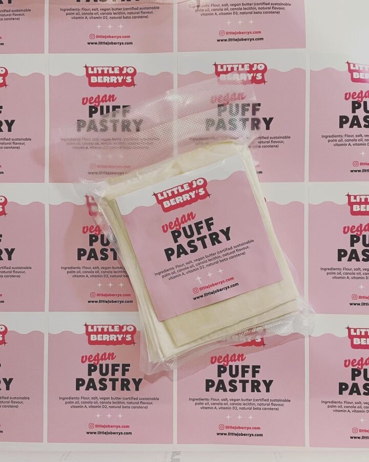 Little Jo Berrys Vegan frozen Puff Pastry 8 sheets