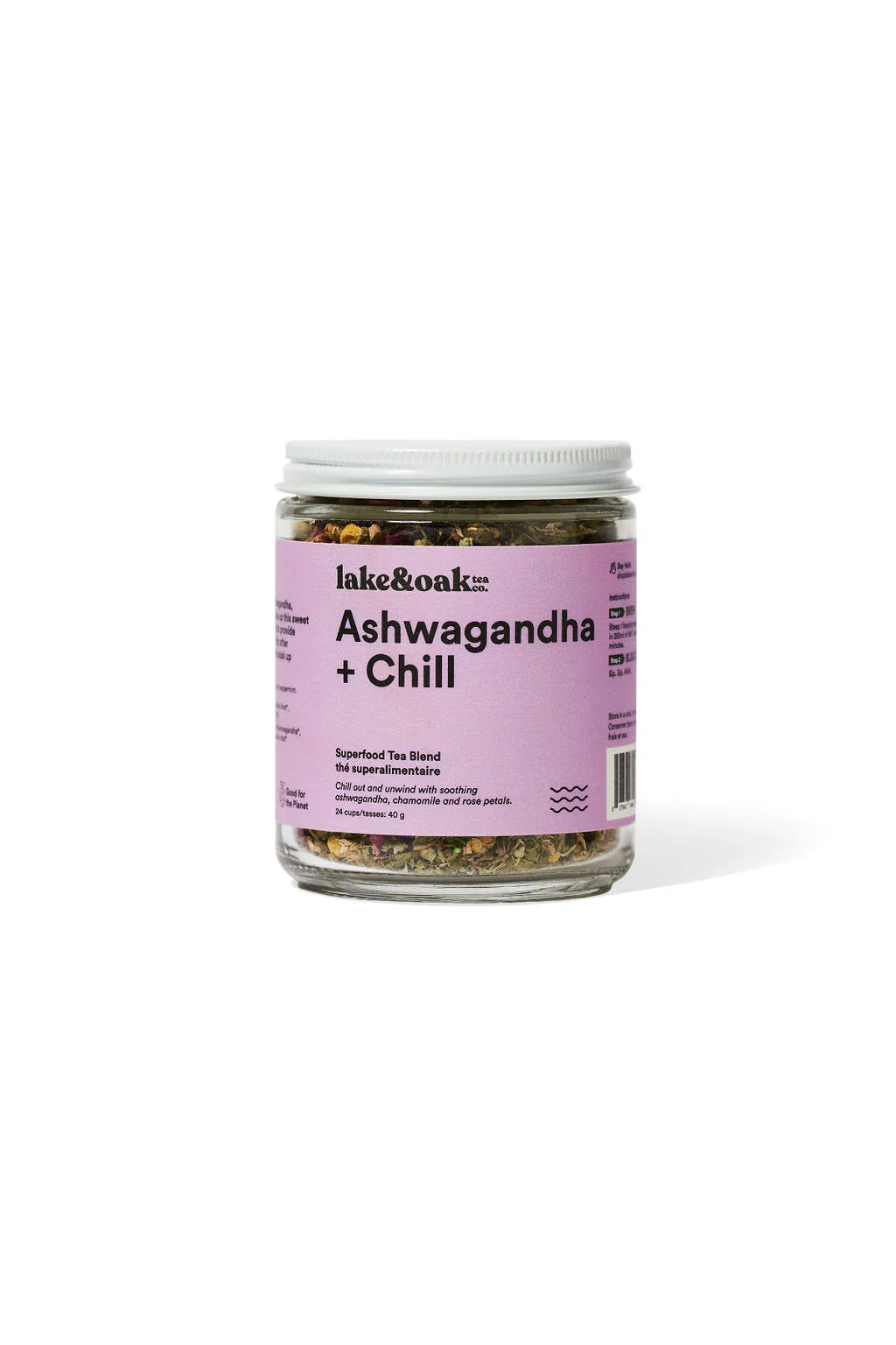 Lake and Oak Ashwagandha +Chill Superfood Tea Blend 60gm