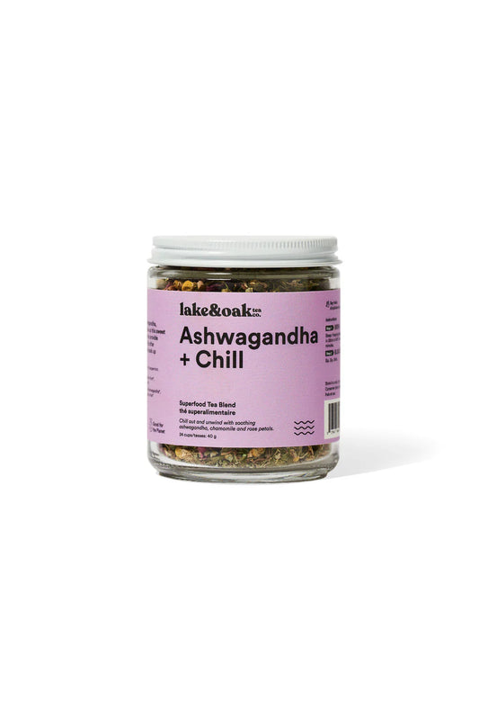 Lake and Oak Ashwagandha +Chill Superfood Tea Blend 60gm
