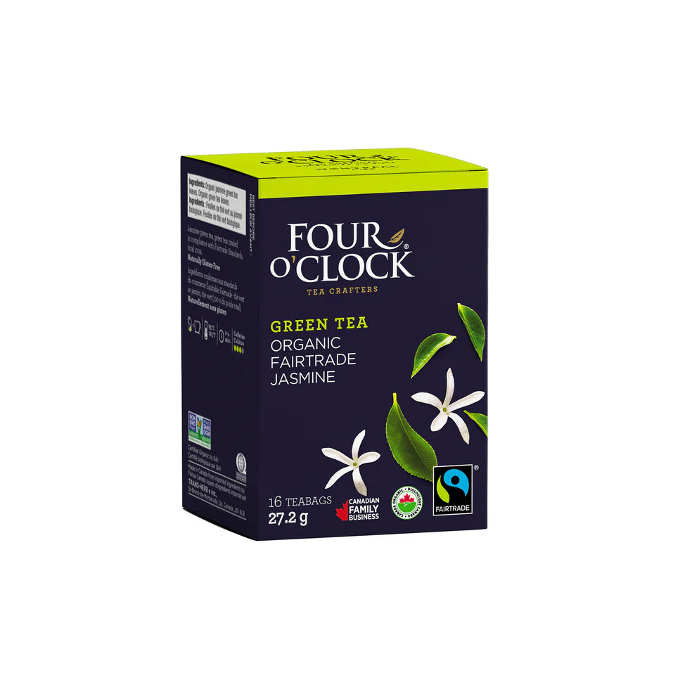 Four O' Clock Organic Jasmine Green Tea 16 ct.
