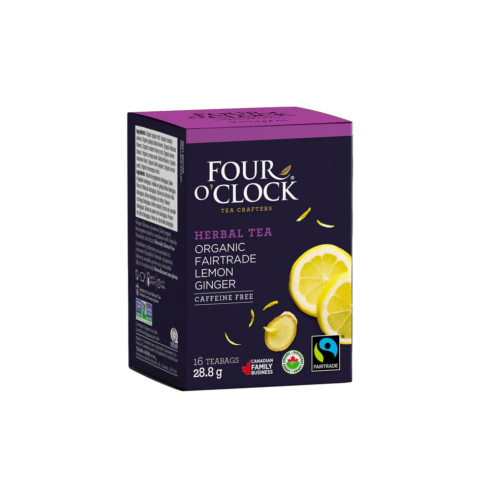Four O'clock Organic Herbal Lemon Ginger Tea
