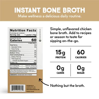 Bone Brewhouse Naked Instant Chicken Bone Broth  80gm