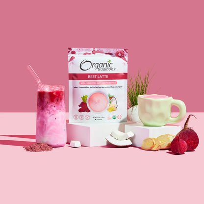 Organic Traditions Latte Beet with Probiotics 150gm