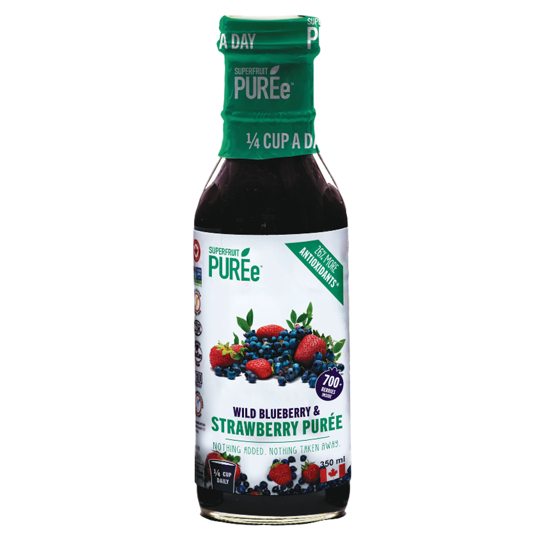 Superfruit Wild Blueberry and Strawberry Puree 350ml