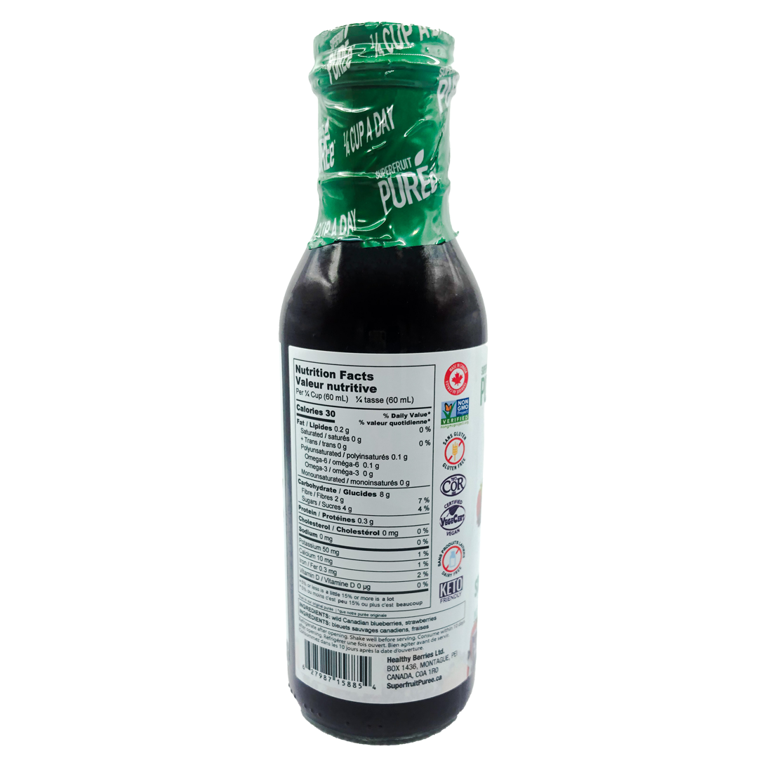 Superfruit Wild Blueberry and Strawberry Puree 350ml