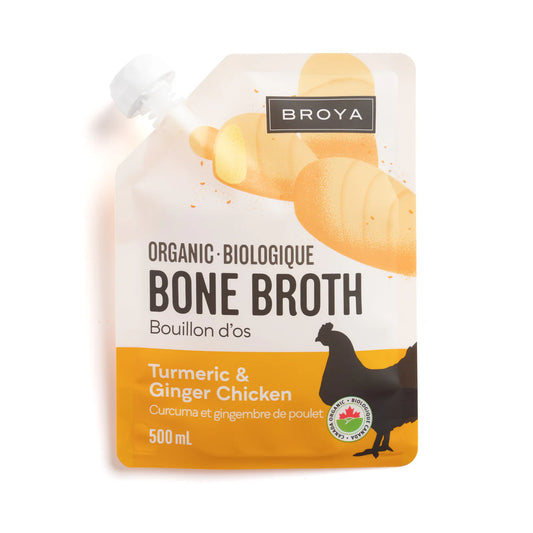 Broya Turmeric and Ginger Chicken Bone Broth 500ml