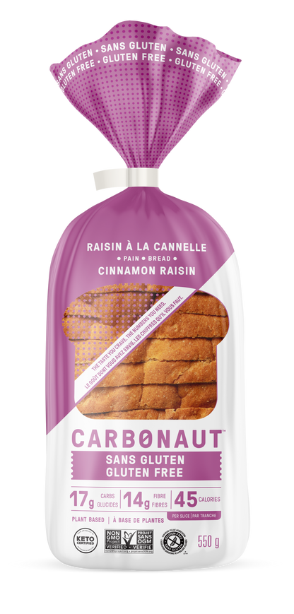 Carbonaut GF Cinnamon Raisin Bread 550g