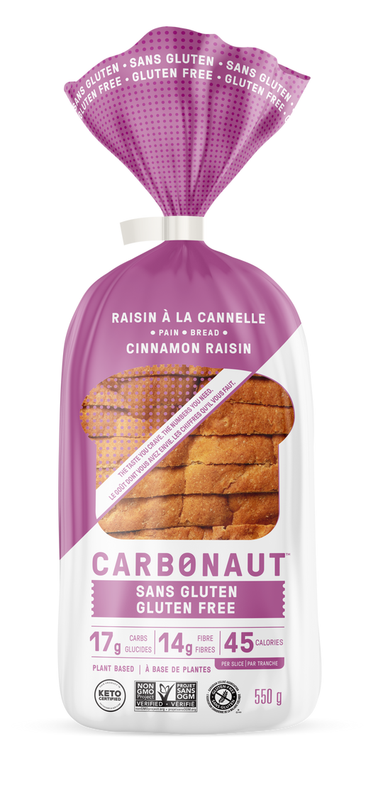 Carbonaut GF Cinnamon Raisin Bread 550g
