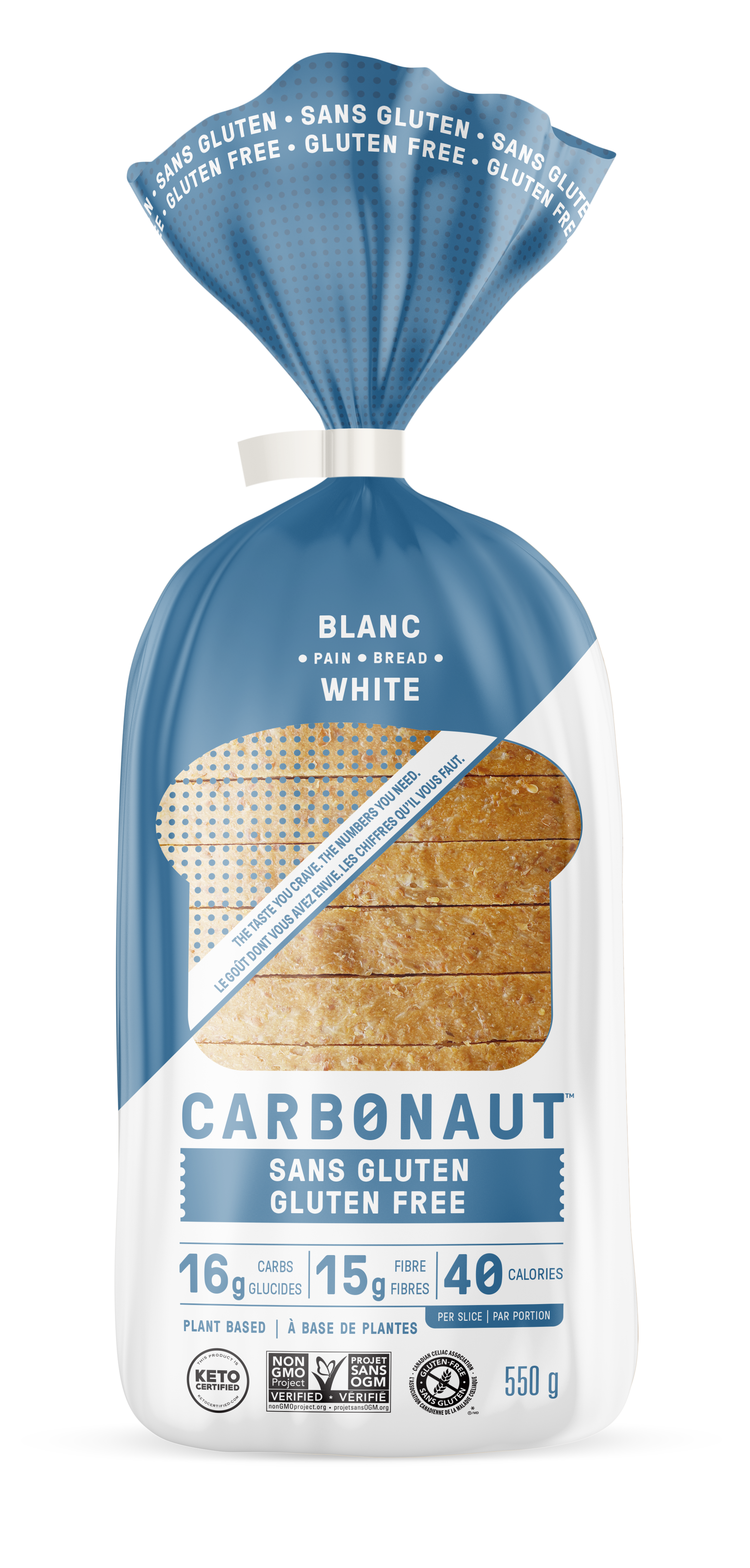 Carbonaut GF White Bread 550gm – The Green Root PEC