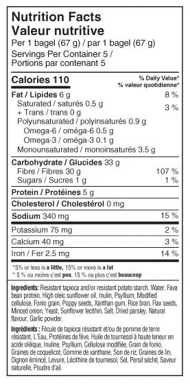 Carbonaut Gluten Free Seeded Herb and Seed Bagel 325gm