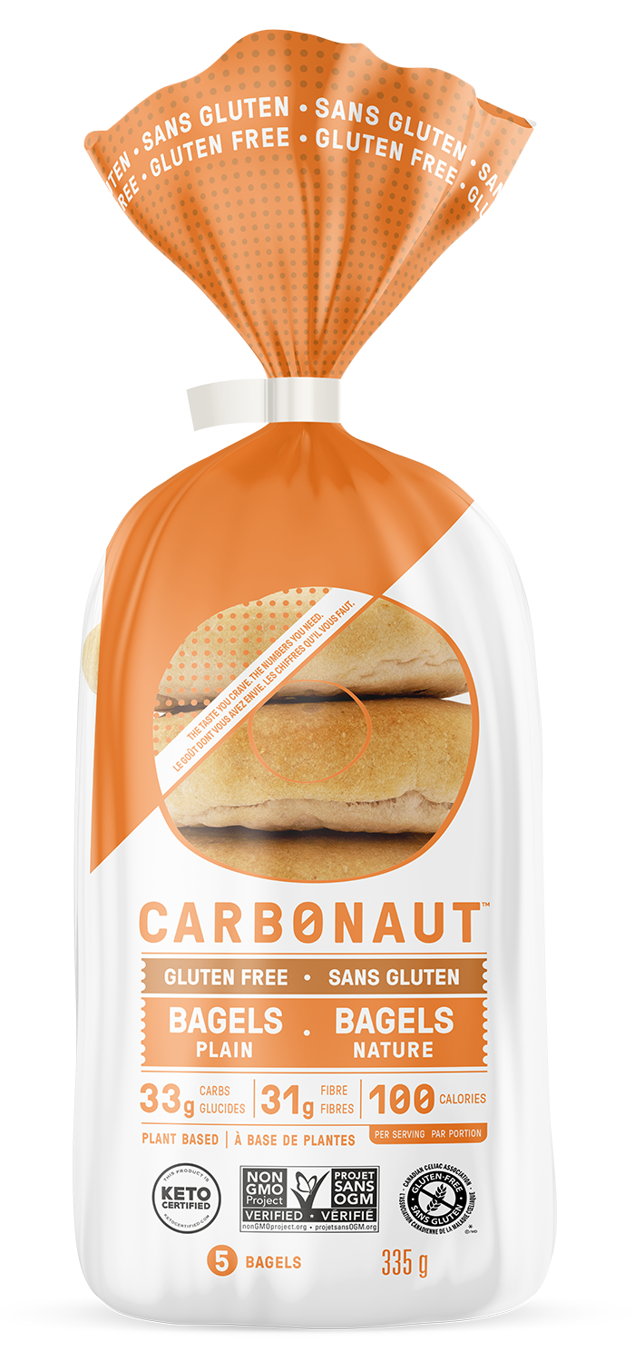 Carbonaut Gluten Free Plain Bagels 335gm