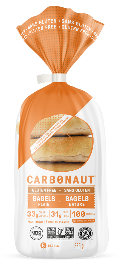 Carbonaut Gluten Free Plain Bagels 335gm
