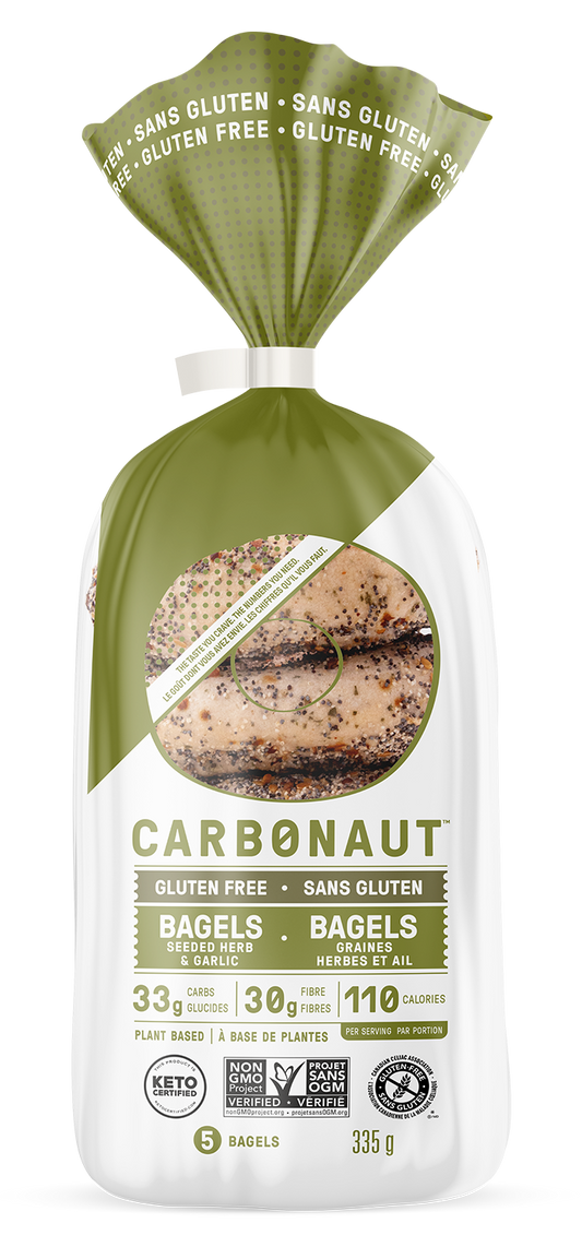 Carbonaut Gluten Free Seeded Herb and Seed Bagel 325gm