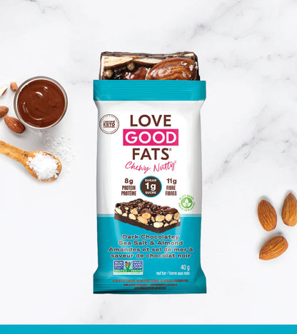 Love Good Fats Dark Chocolatey Sea Salt and Almond 40gm