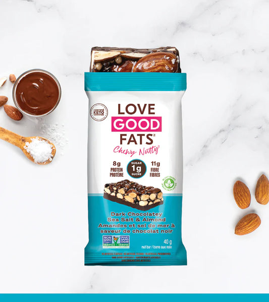 Love Good Fats Dark Chocolatey Sea Salt and Almond 40gm