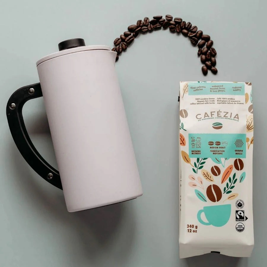 Cafezia Organic MEDIUM Roast Ground Coffee 340gm