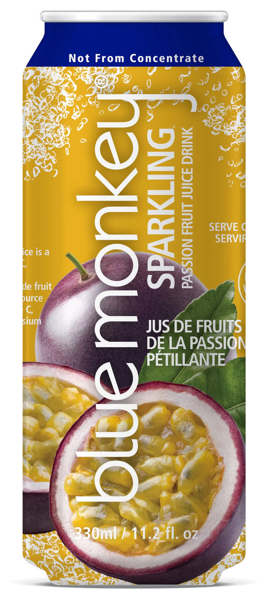 Blue Monkey Sparkling Passion Fruit 330ml