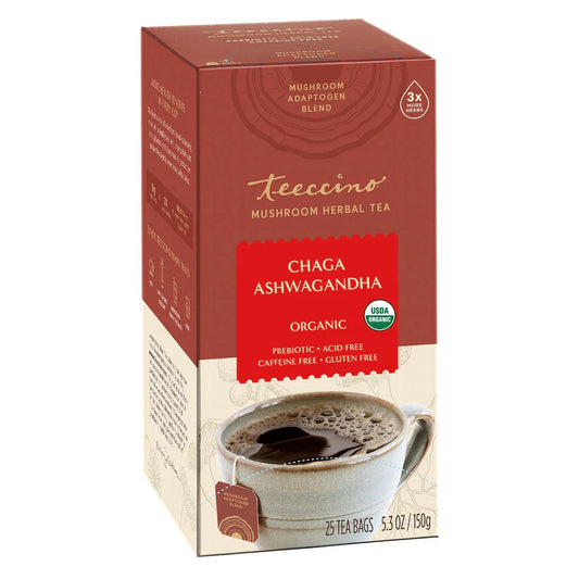 Teeccino Organic Chaga Ashwagandha Tea 60g