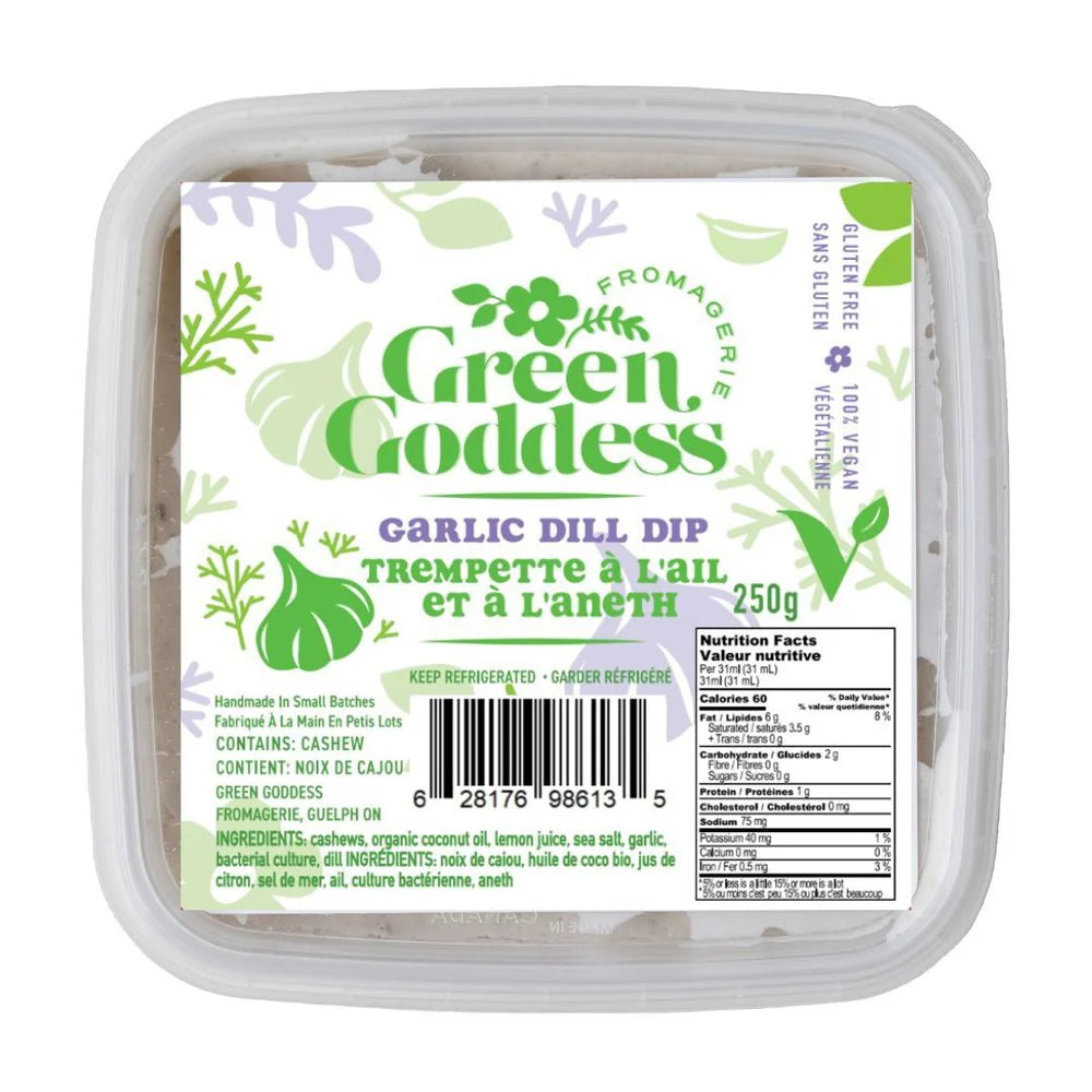 Green Goddess Vegan Garlic Dill Dip 250ml