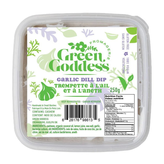 Green Goddess Vegan Garlic Dill Dip 250ml
